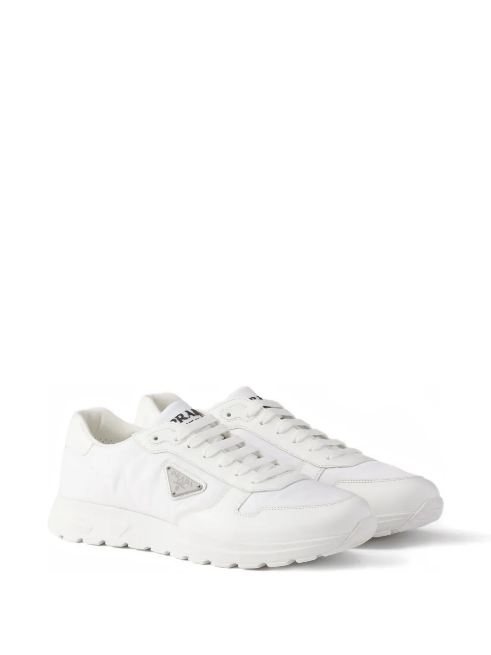 Prada Prax enamel triangle-logo sneakers | Low-Tops | Image 2