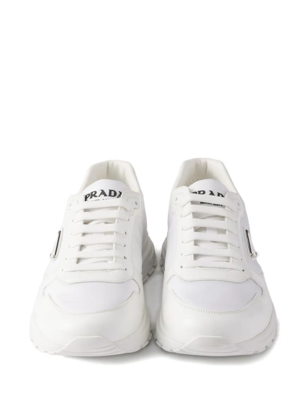 Prada Prax sneakers met driehoekig logo Wit