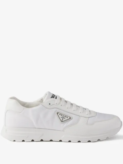 Prada Prax 01 Re-nylon and brushed leather sneakers