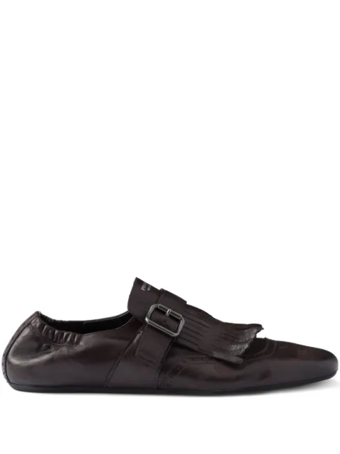 Prada Shuffle fringed monk shoes
