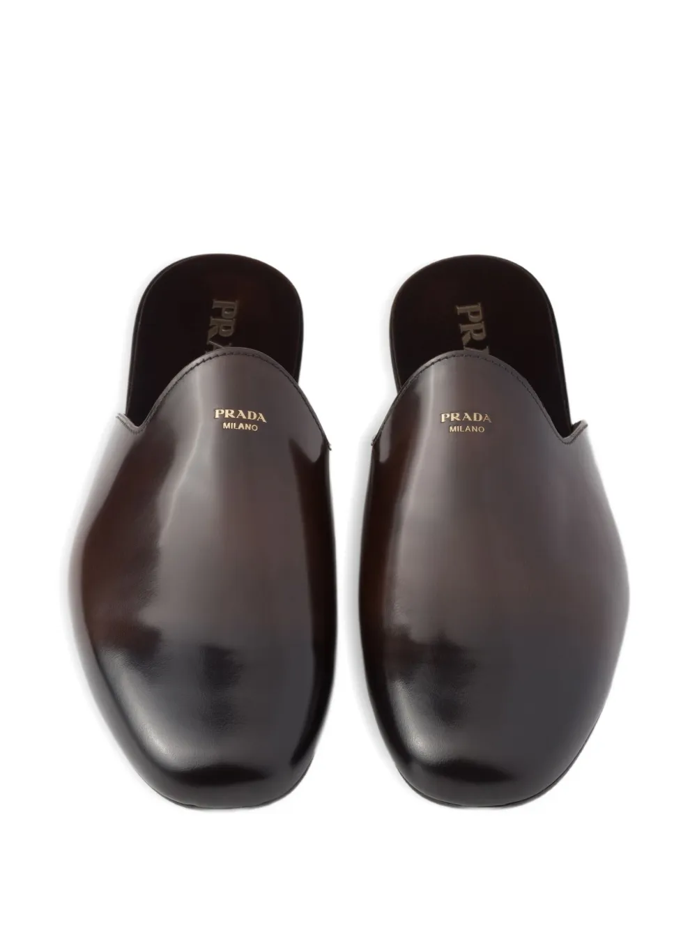 Prada Leren muiltjes Bruin