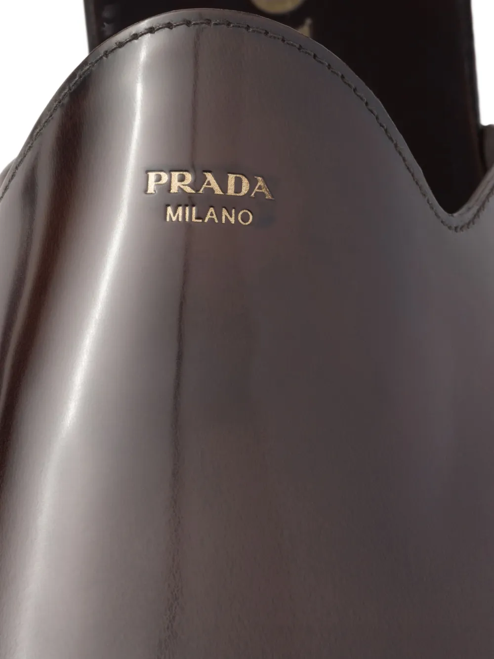 Prada Leren muiltjes Bruin