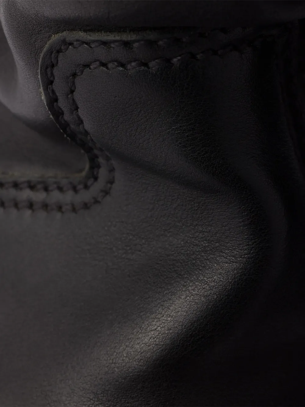 Prada 40 mm leren laarzen met gesp Zwart