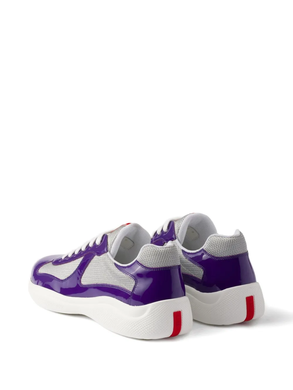 Prada America's Cup lakleren sneakers Paars
