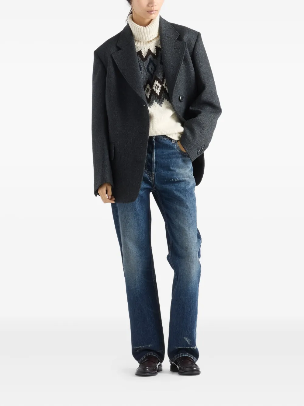 Prada Jeans met vijf zakken - Blauw