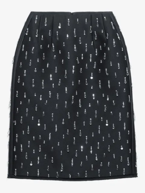 Prada jupe mi-longue à ornements