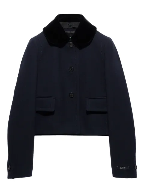 Prada velvet-collar jacket