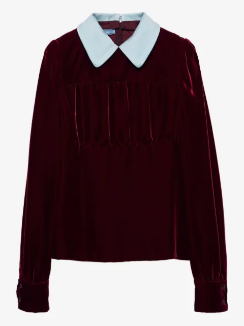 Prada velvet top