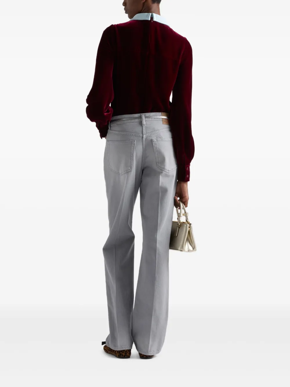 Prada Velvet Top In Red