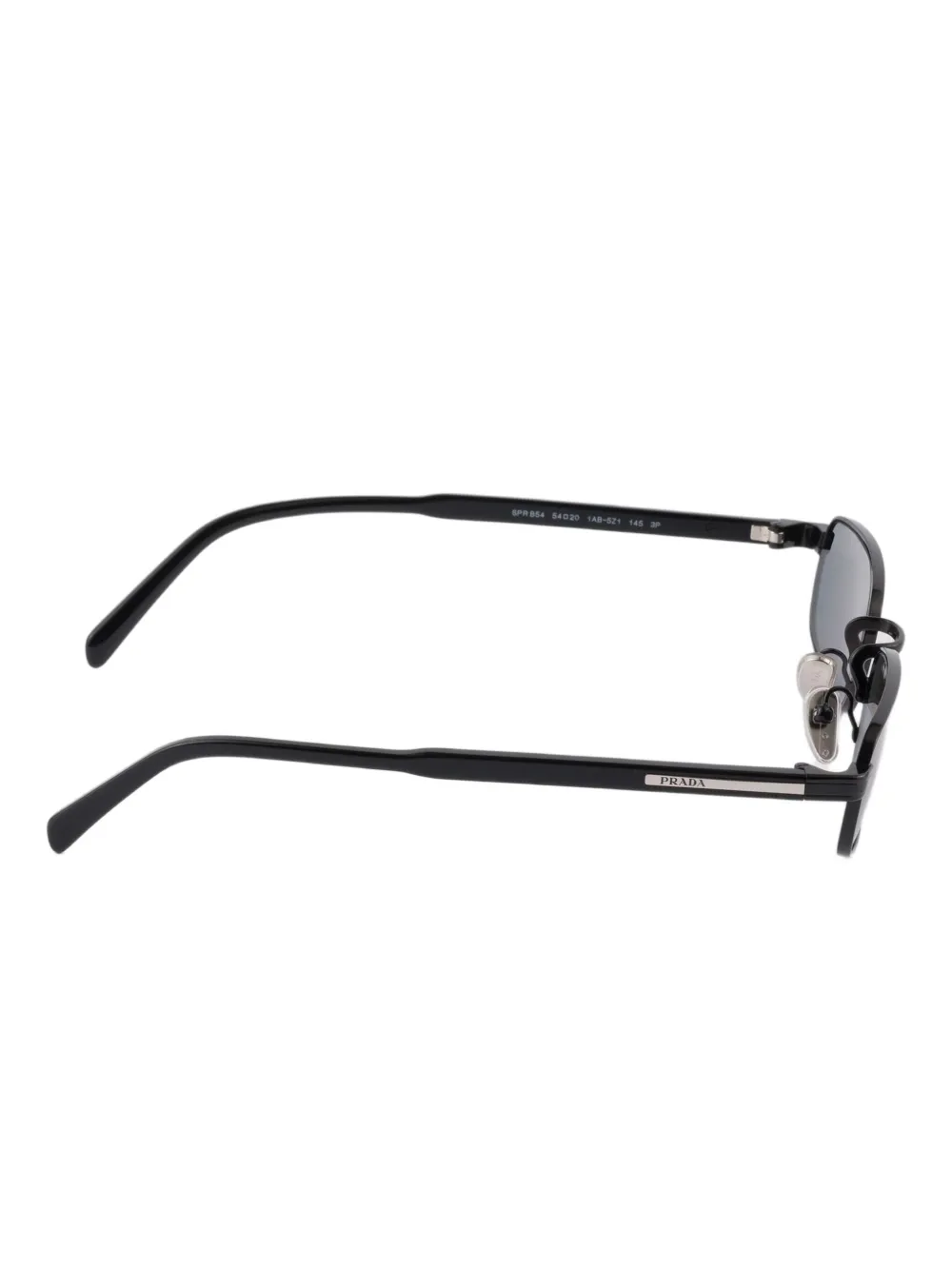 Prada Eyewear Zonnebril met rechthoekig montuur Zwart