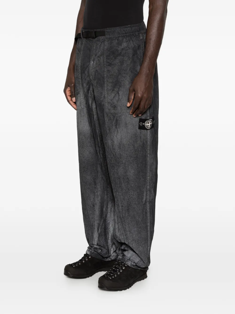 Stone Island Reflecterende broek Zwart