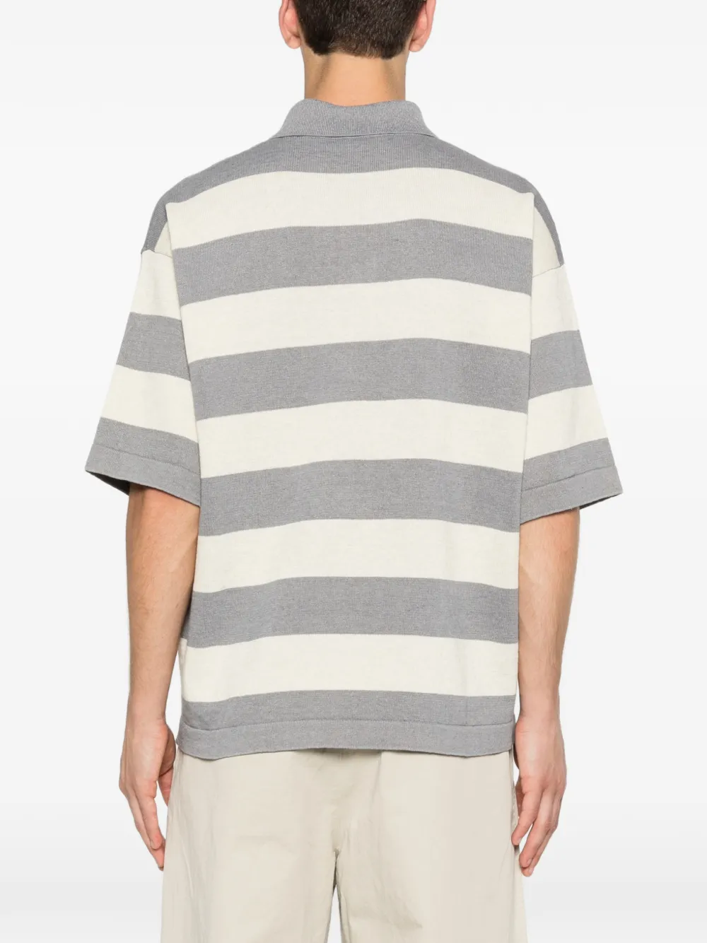 Stone Island Gestreepte polotop Grijs