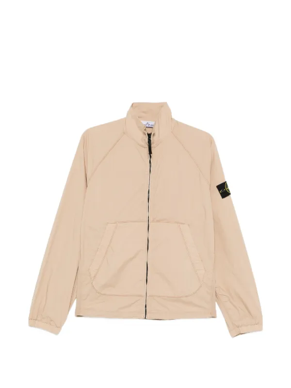 Stone Island ロゴパッチ ジャケット | ニュートラル | FARFETCH JP