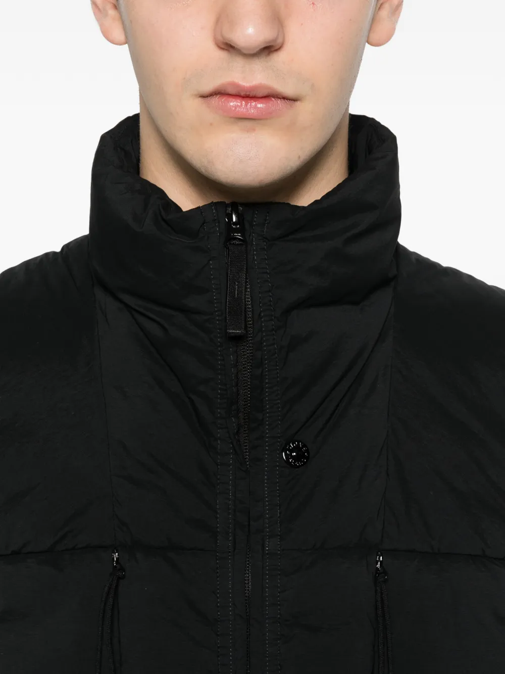 Stone Island Bodywarmer met rits Zwart