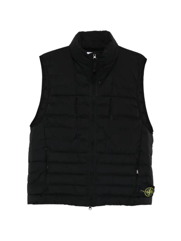 Stone Island ジップアップ ベスト | ブラック | FARFETCH JP Stone Island ジップアップ ベスト | ブラック | FARFETCH JP