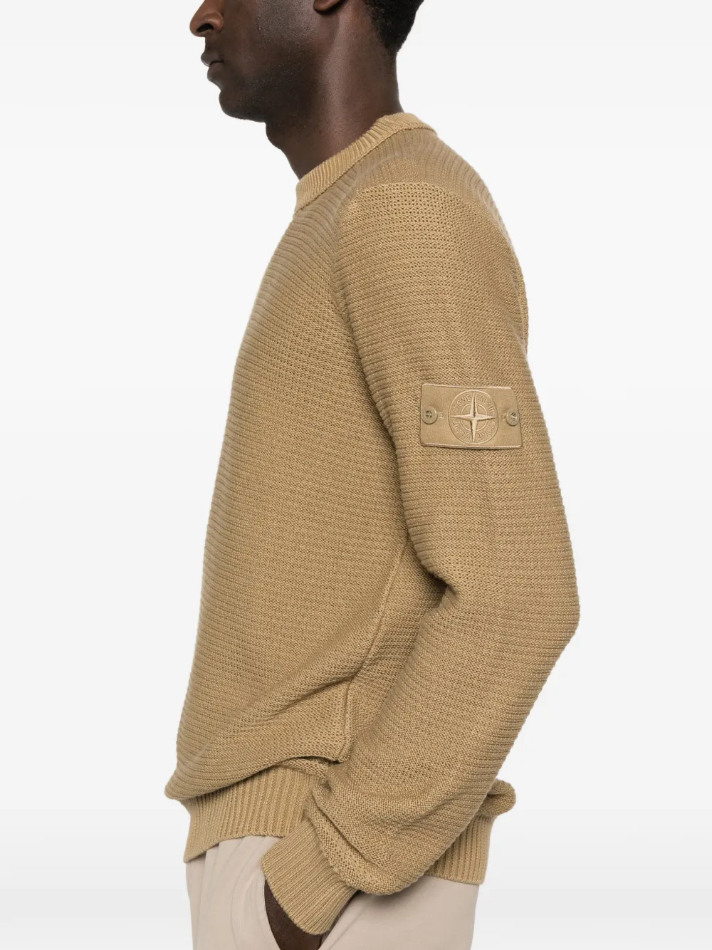 Stone Island Ghost trui met ronde hals Beige