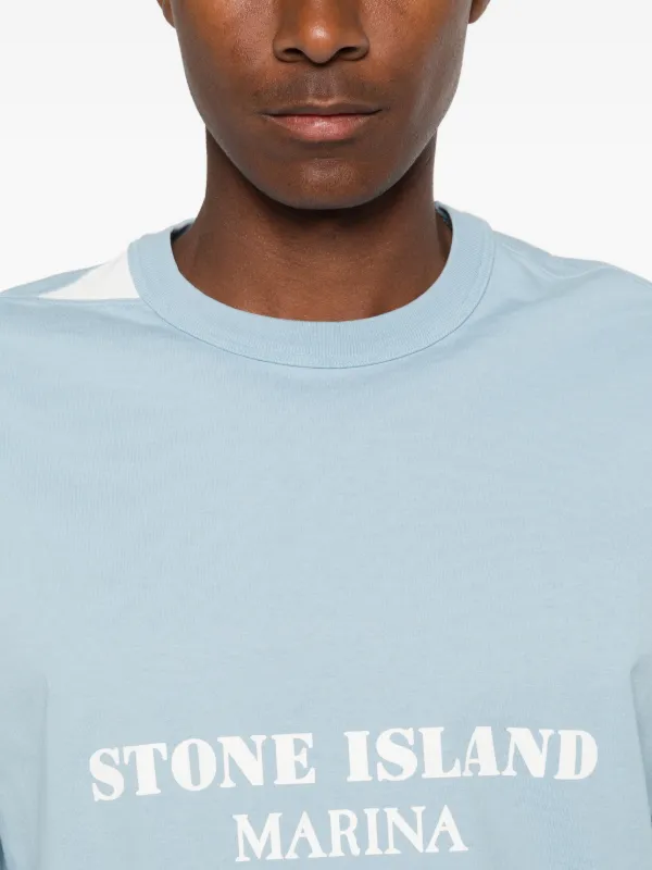Stone Island Marina Tシャツ | ブルー | FARFETCH JP