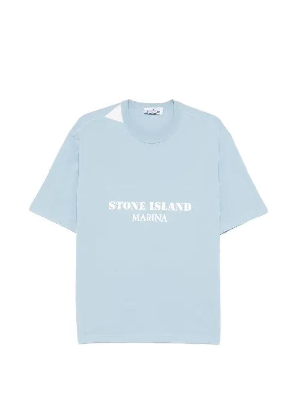 Stone Island Marina Tシャツ | ブルー | FARFETCH JP