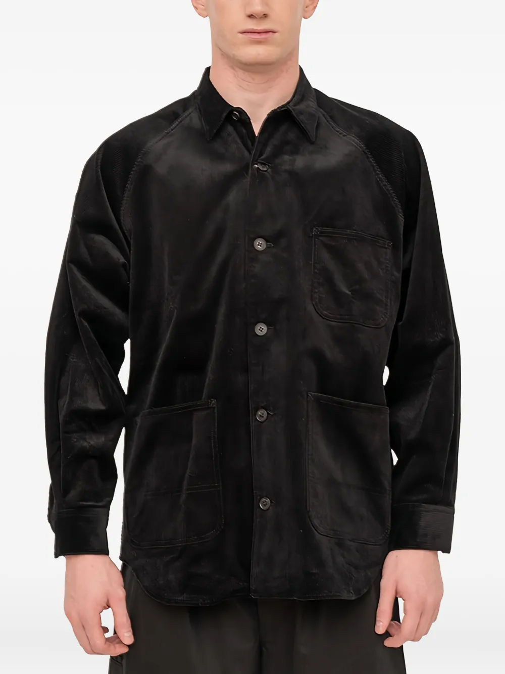 Comme des Garçons Homme four-pocket corduroy jacket - Nero