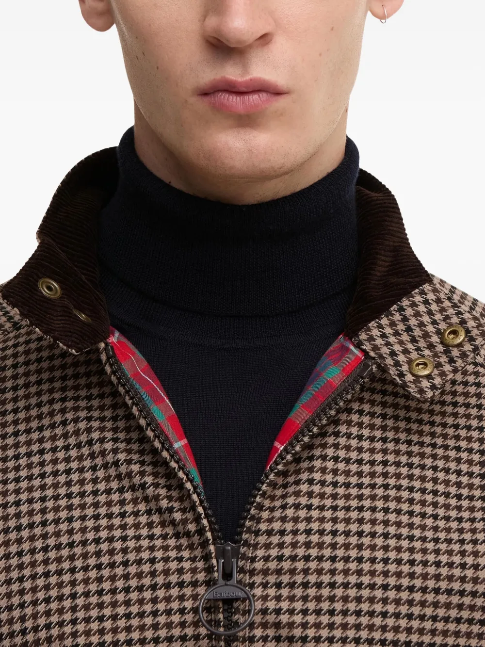 Baracuta X Barbour Porton Zip-up Jacket In Brown