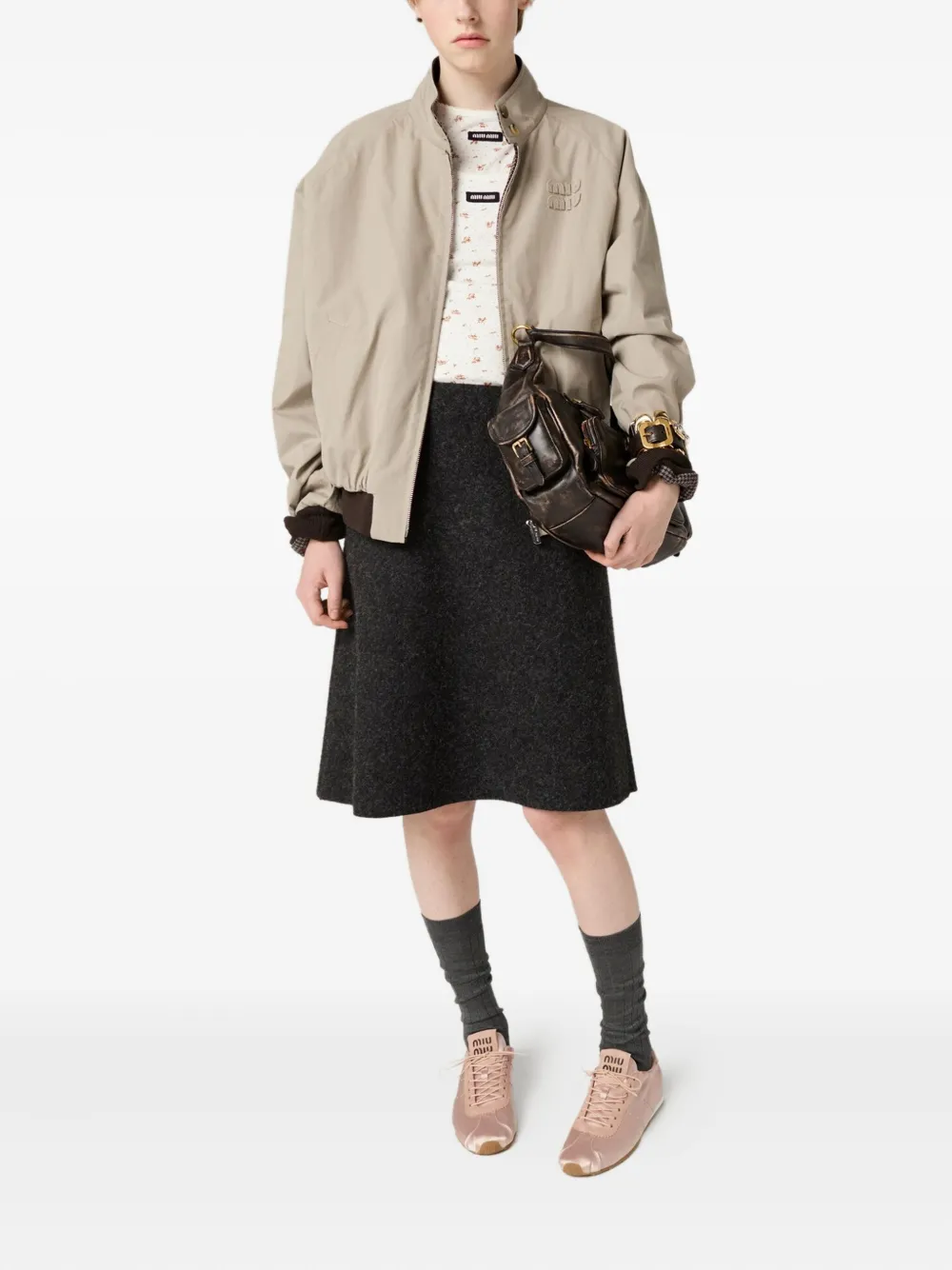 Miu Miu Plume Satin Sneakers In Pink