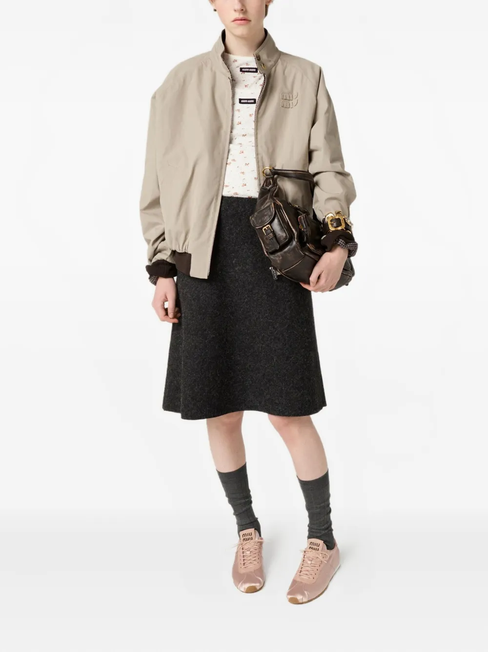 Miu Miu Plume Satin Sneakers In Pink