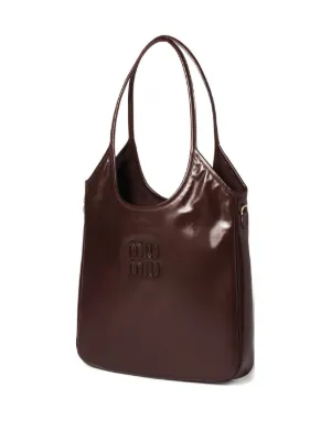 Miu Miu Ivy Leather Bag | Red | FARFETCH