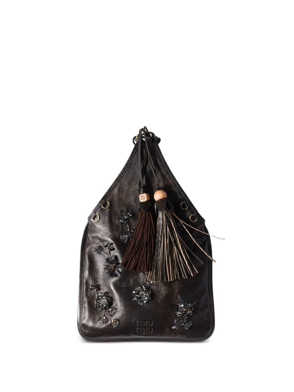 Miu Miu leather tote bag | Brown | Image 1