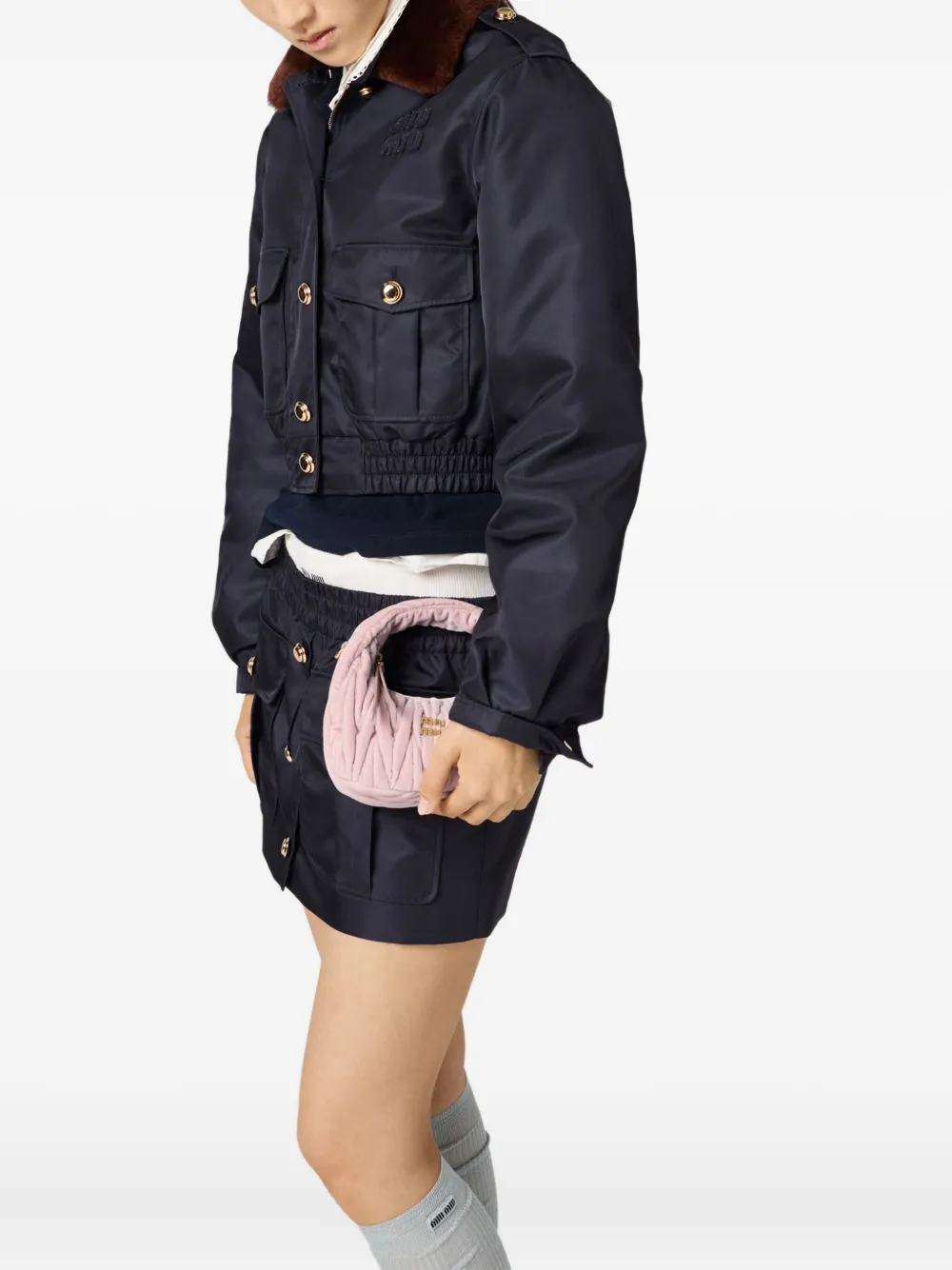 Miu Miu mini Wander tote med logobogstaver | Mini-tasker | Image 2