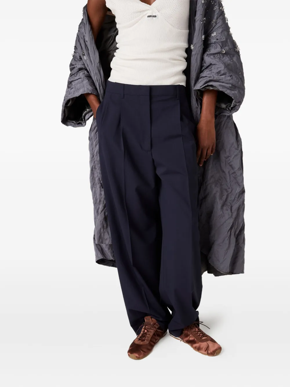 Miu Plume sneakers Bruin