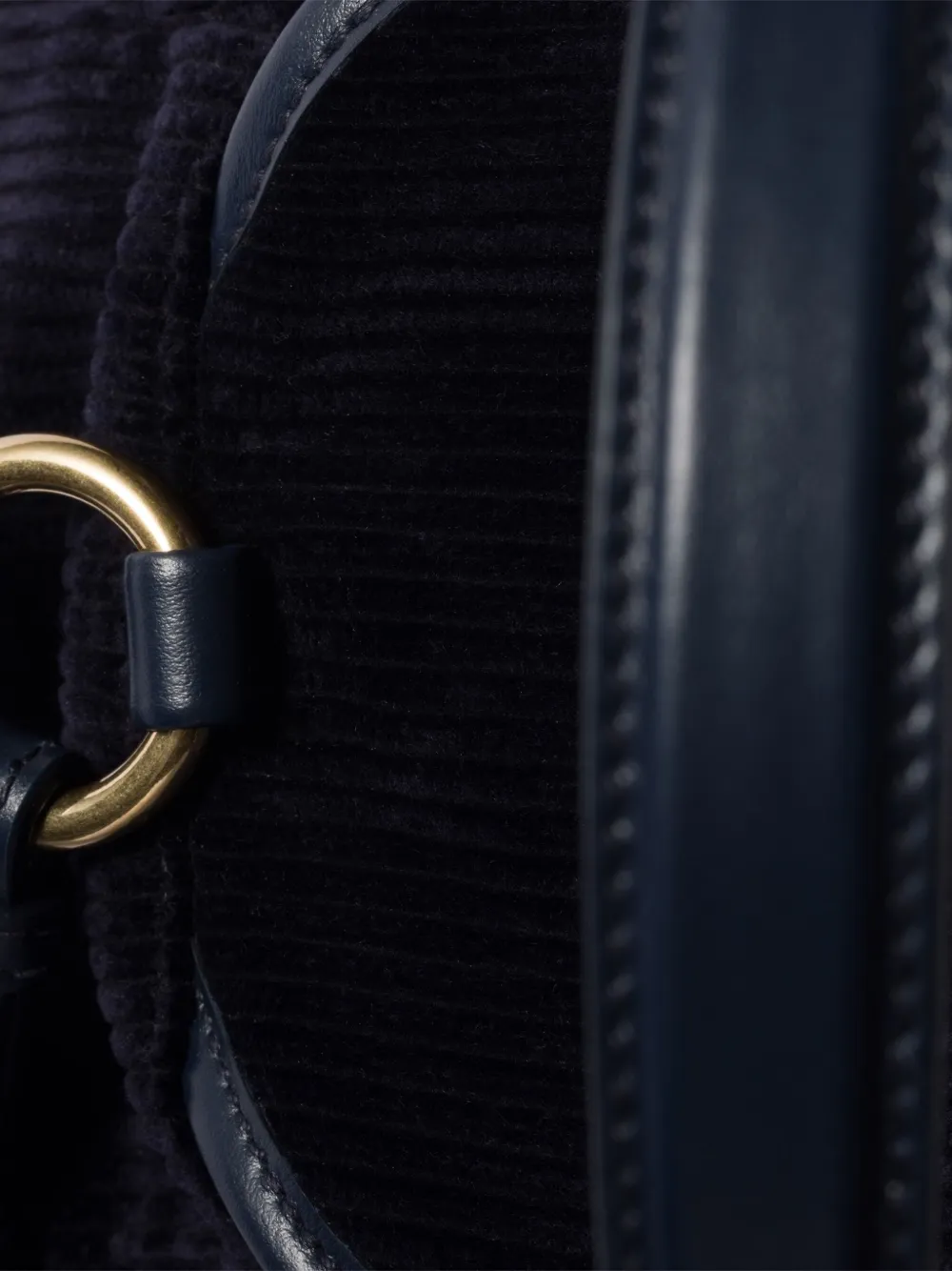 Miu Miu Medium Corduroy Backpack In Blue