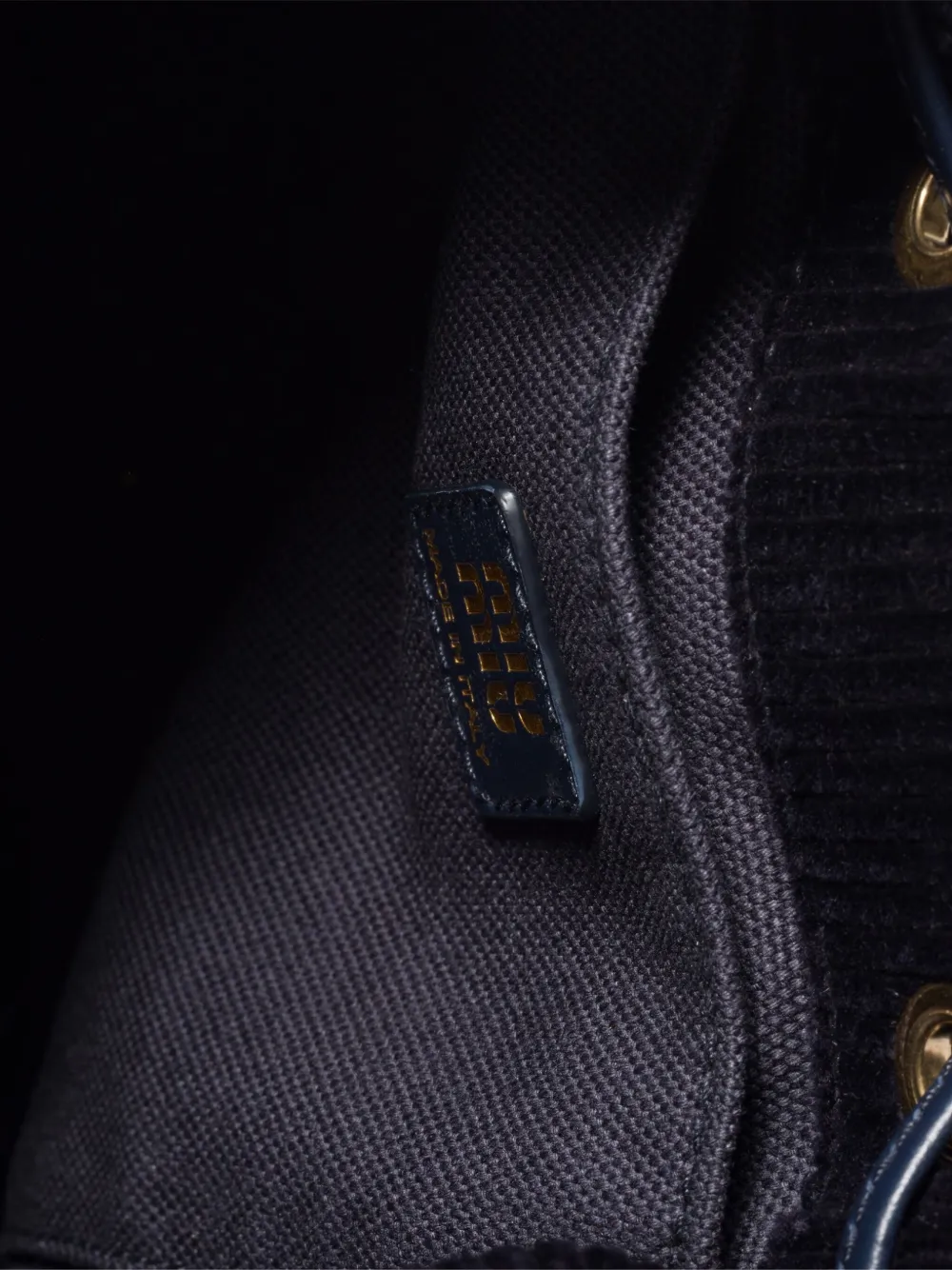 Miu Medium ribfluwelen rugzak Blauw