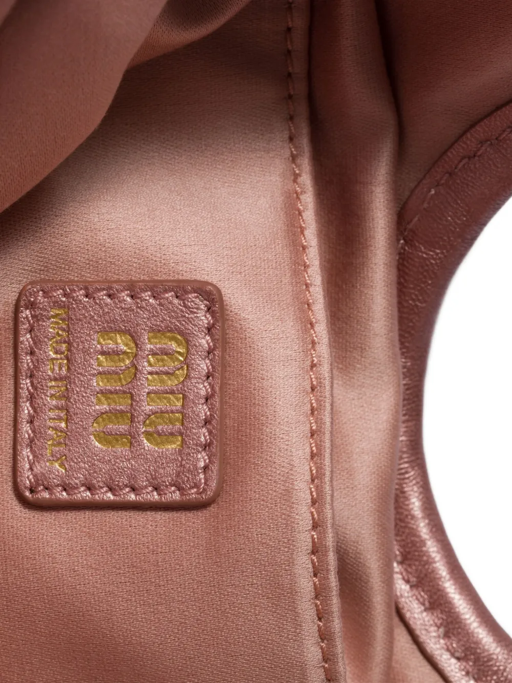 Miu Miu Ivy Lurex Tote Bag In Pink