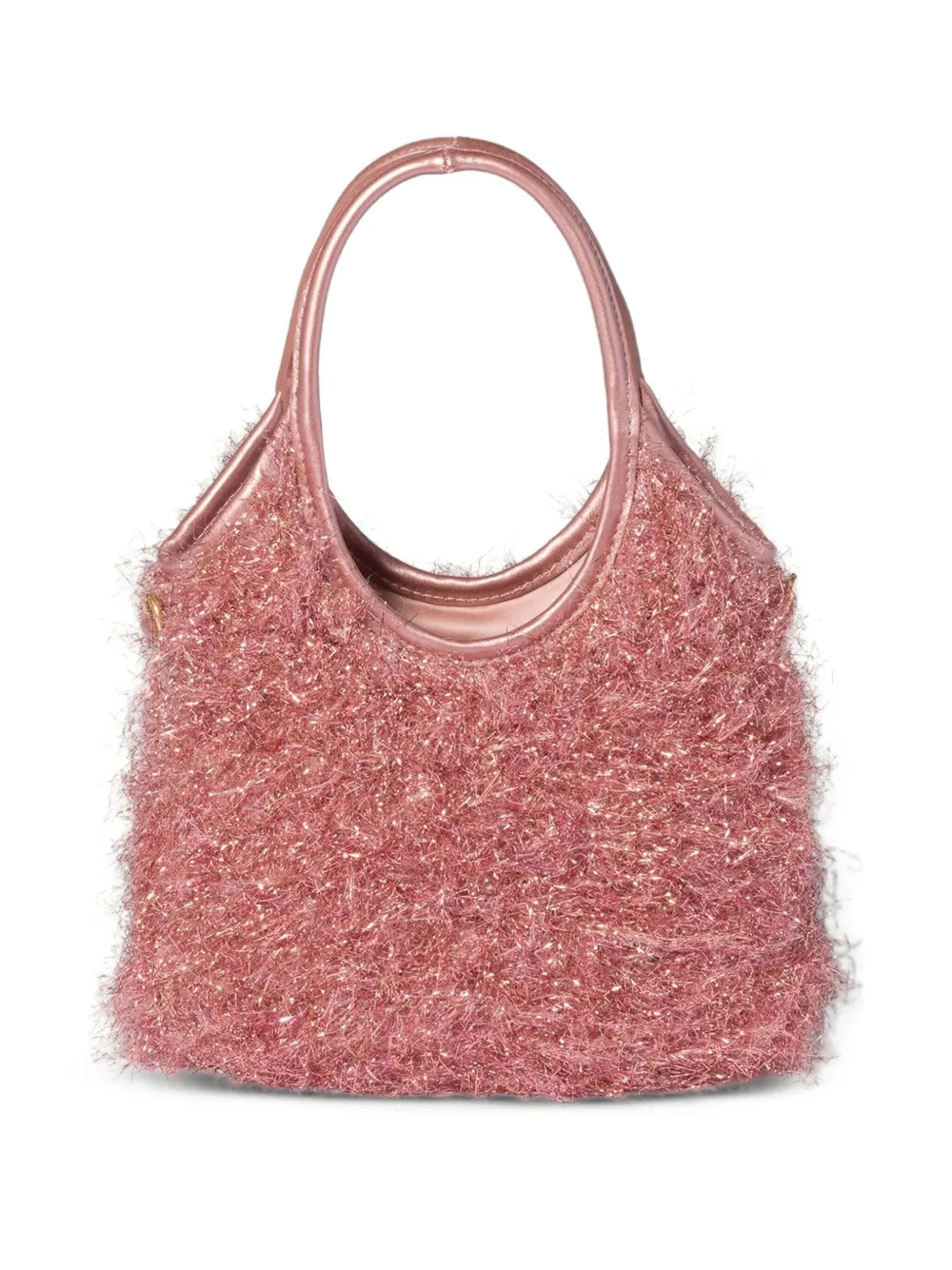 Miu Miu Ivy Lurex Tote Bag In Pink