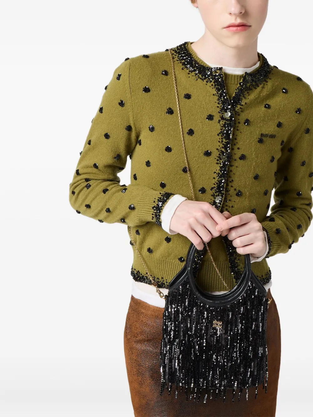 Miu Miu lille Ivy tote med pailletter | Image 2