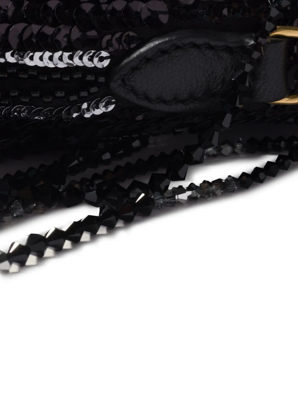 Miu Miu Mini Ivy Sequin-embellishment Tote Bag In Black