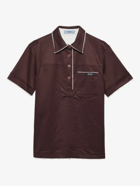 Prada playera tipo polo Lisle