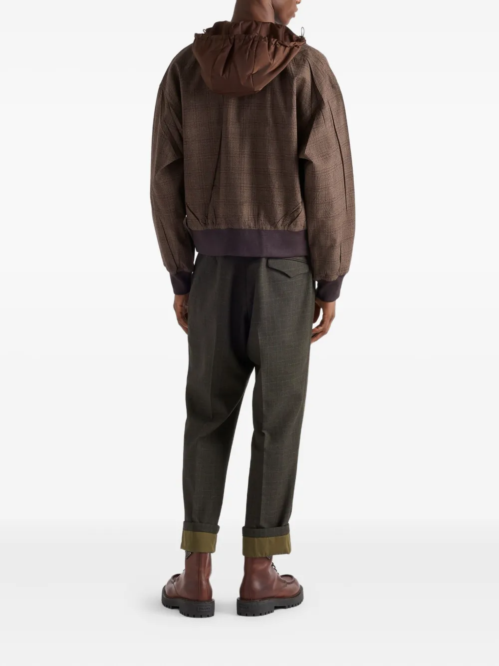 Prada Jack met capuchon Bruin
