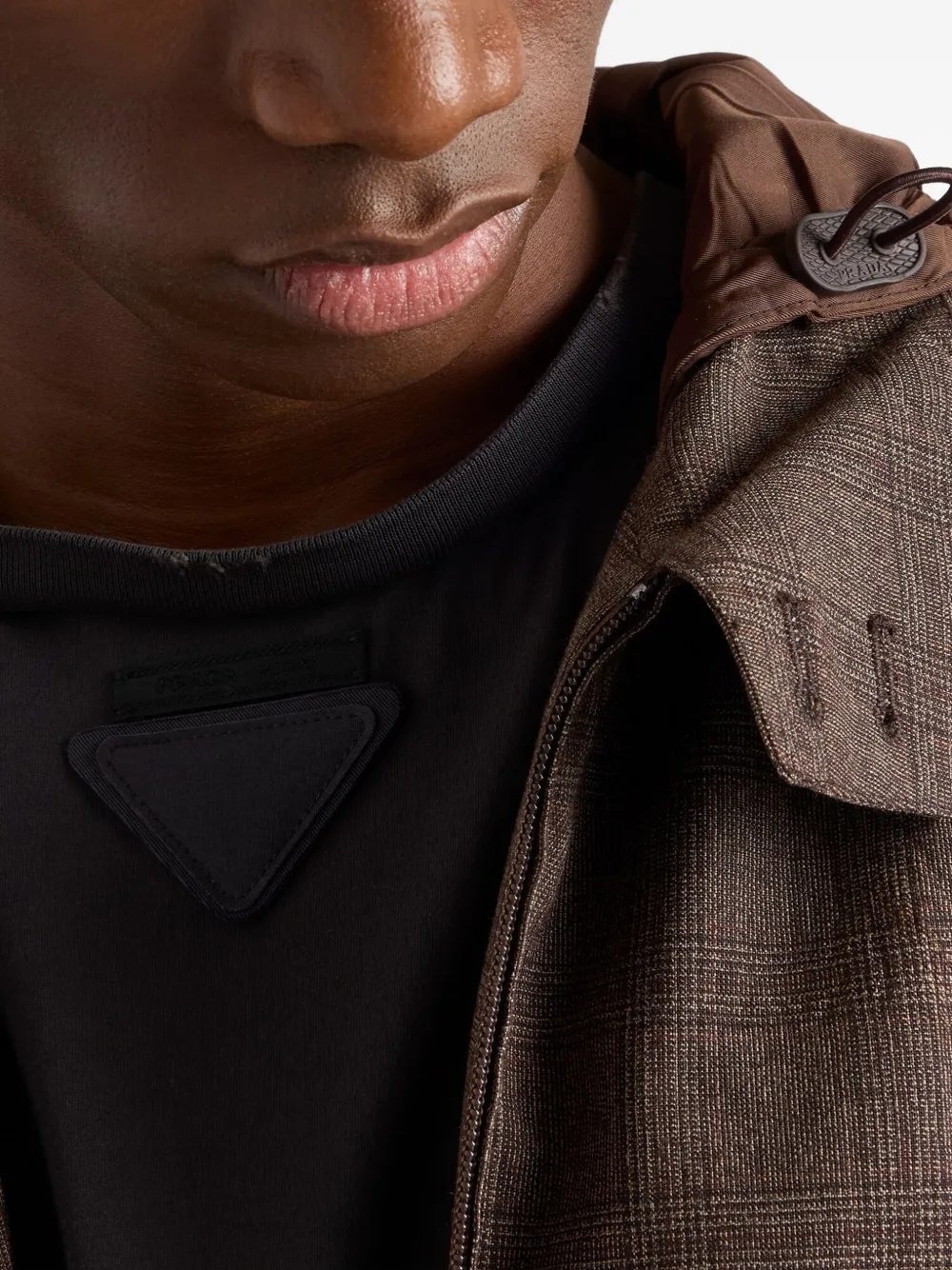 Prada Jack met capuchon Bruin
