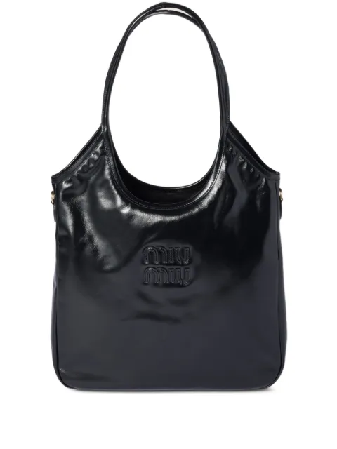 Miu Miu Ivy leather tote bag