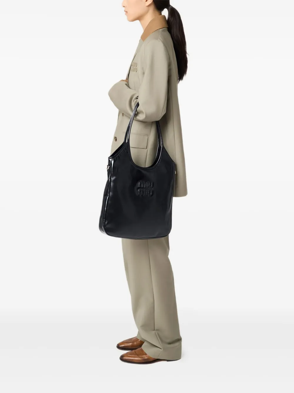 Miu Miu  Ivy tote i vævet læder | Image 2