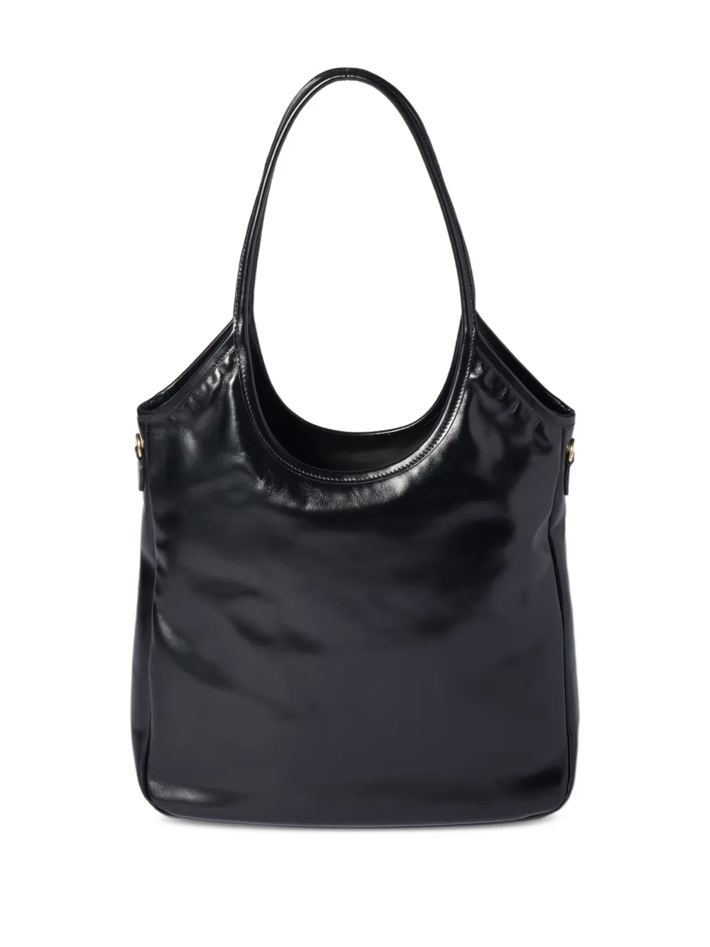 Miu Ivy leren shopper Zwart