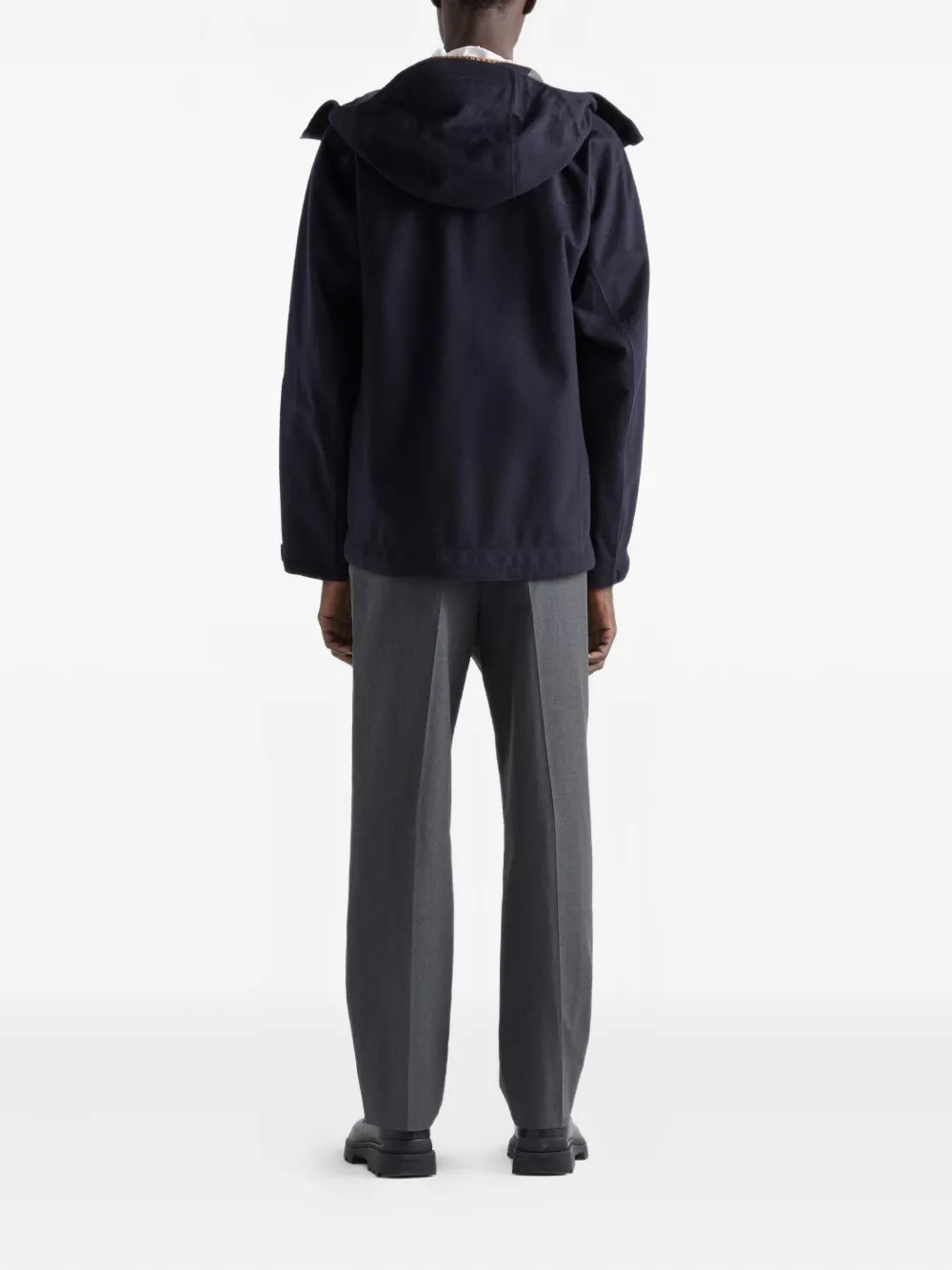 Prada Jack met capuchon Blauw