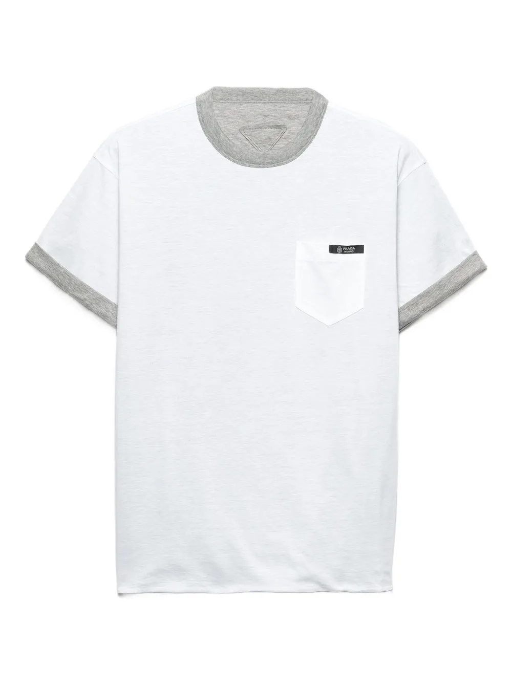 Prada T-shirt con logo - Grigio