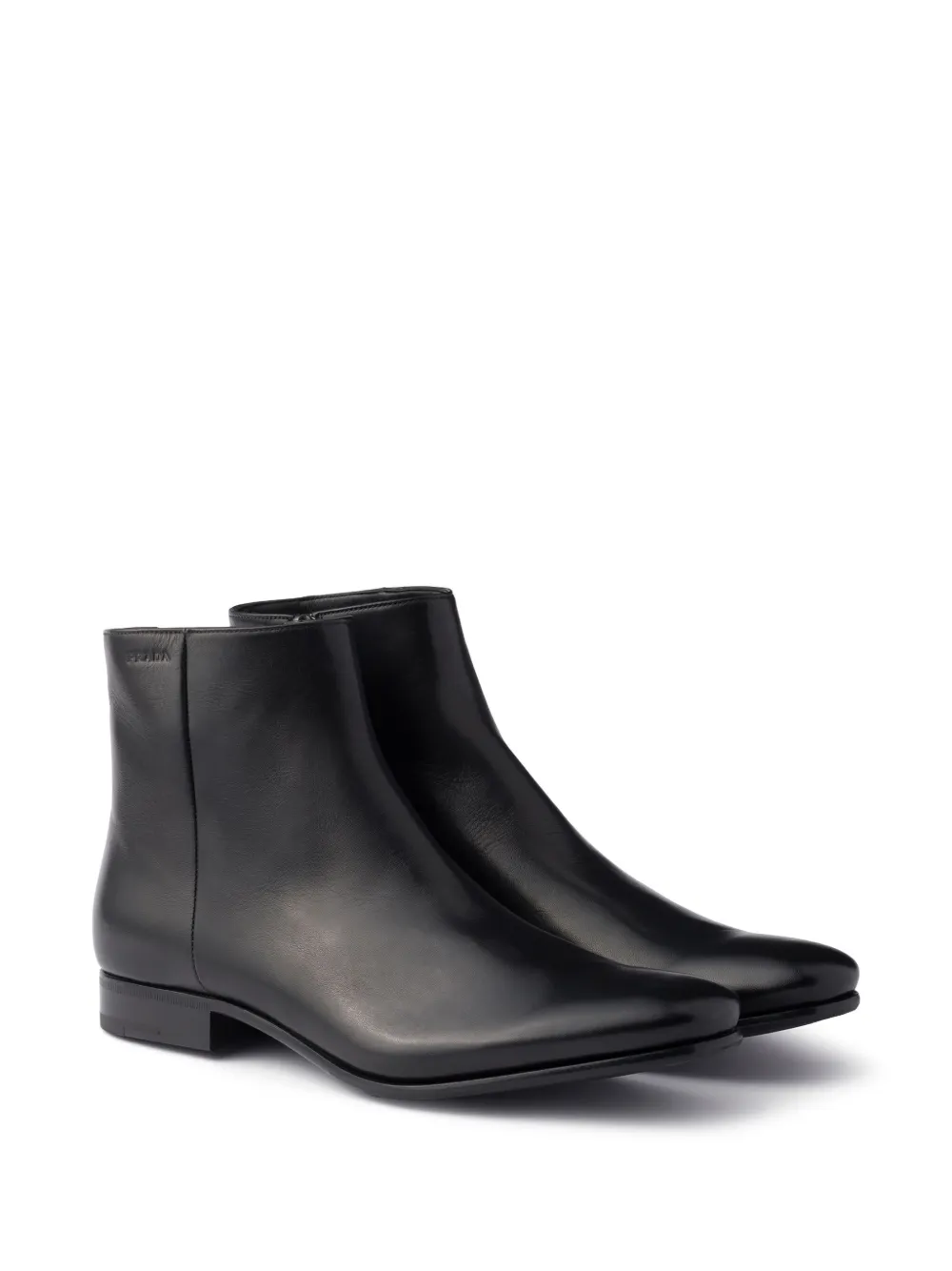 Prada bottines zippées à logo embossé 44 mm | bottines chelsea | Image 2