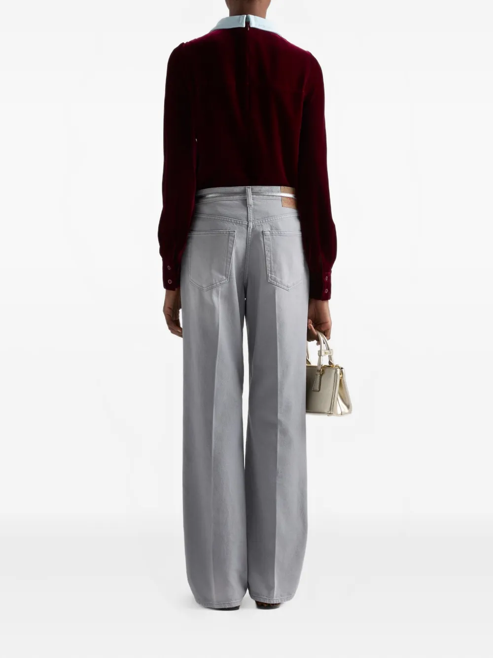 Prada Washed Jeans In Gray