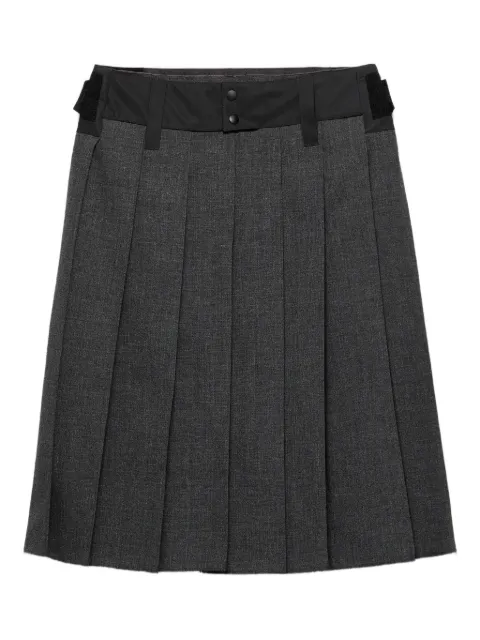 Prada pleated midi skirt