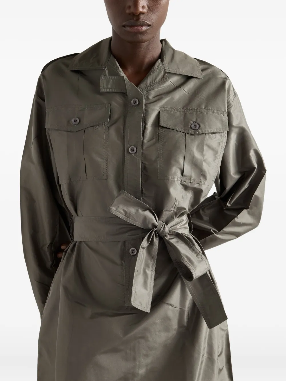 Prada Midi-jurk Groen