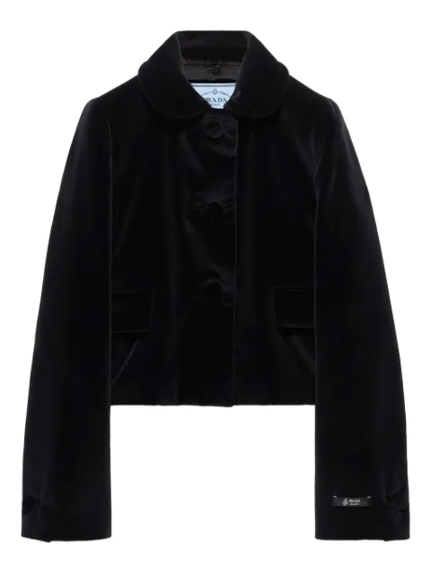 Prada flap-pocket detachable-collar jacket