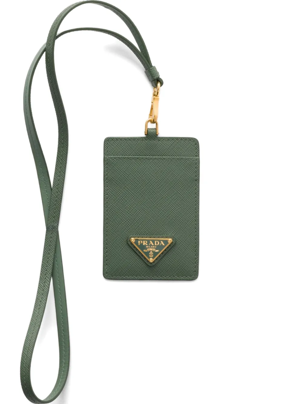 Prada Portacarte con logo - Verde